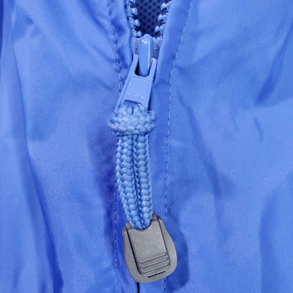 Lands End Mens Nylon Jacket Coat Softshell Outdoor Blue Rain Windbreaker SZ L - Picture 7 of 11
